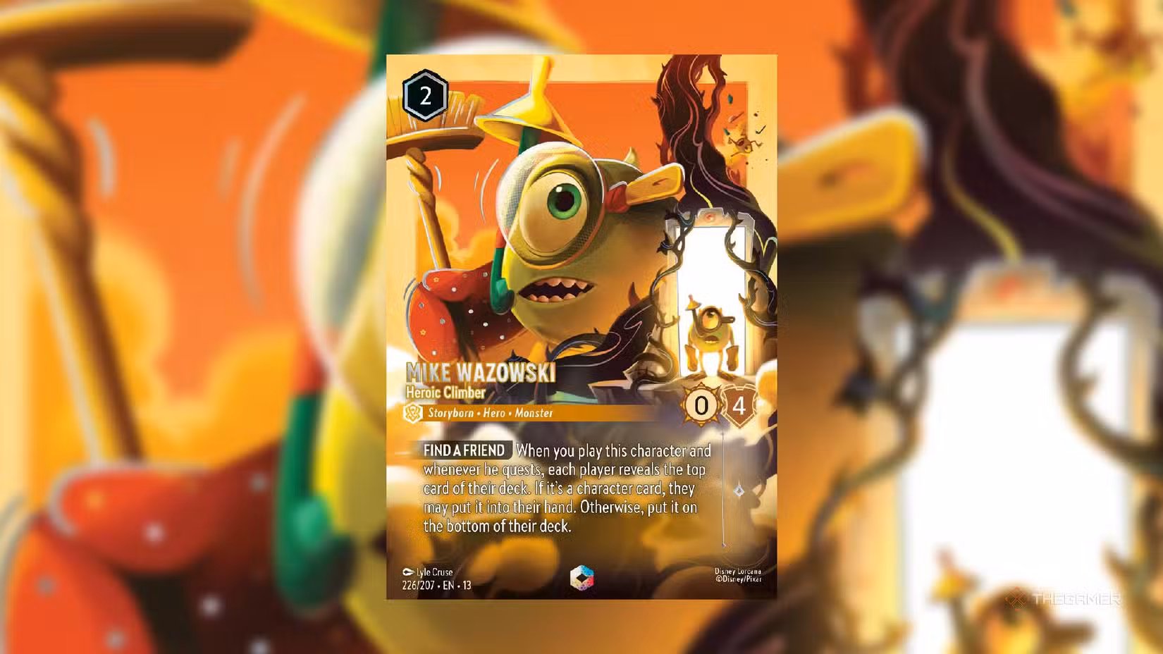 Mike Wazowski – carta incantata Heroic Climber