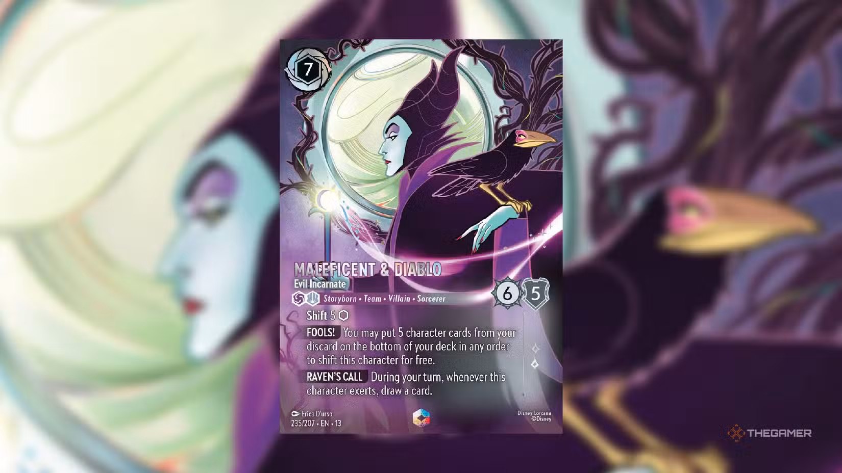 Maleficent e Diablo – carta incantata Evil Incarnate