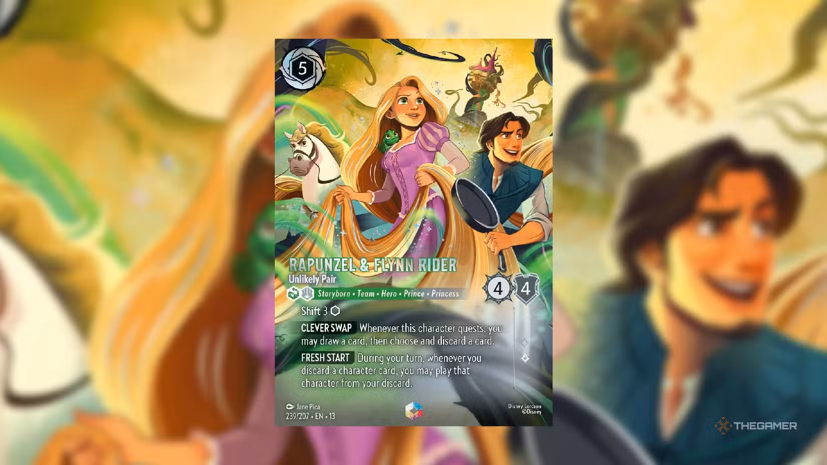 Rapunzel e Flynn Rider – carta incantata con Shift conveniente