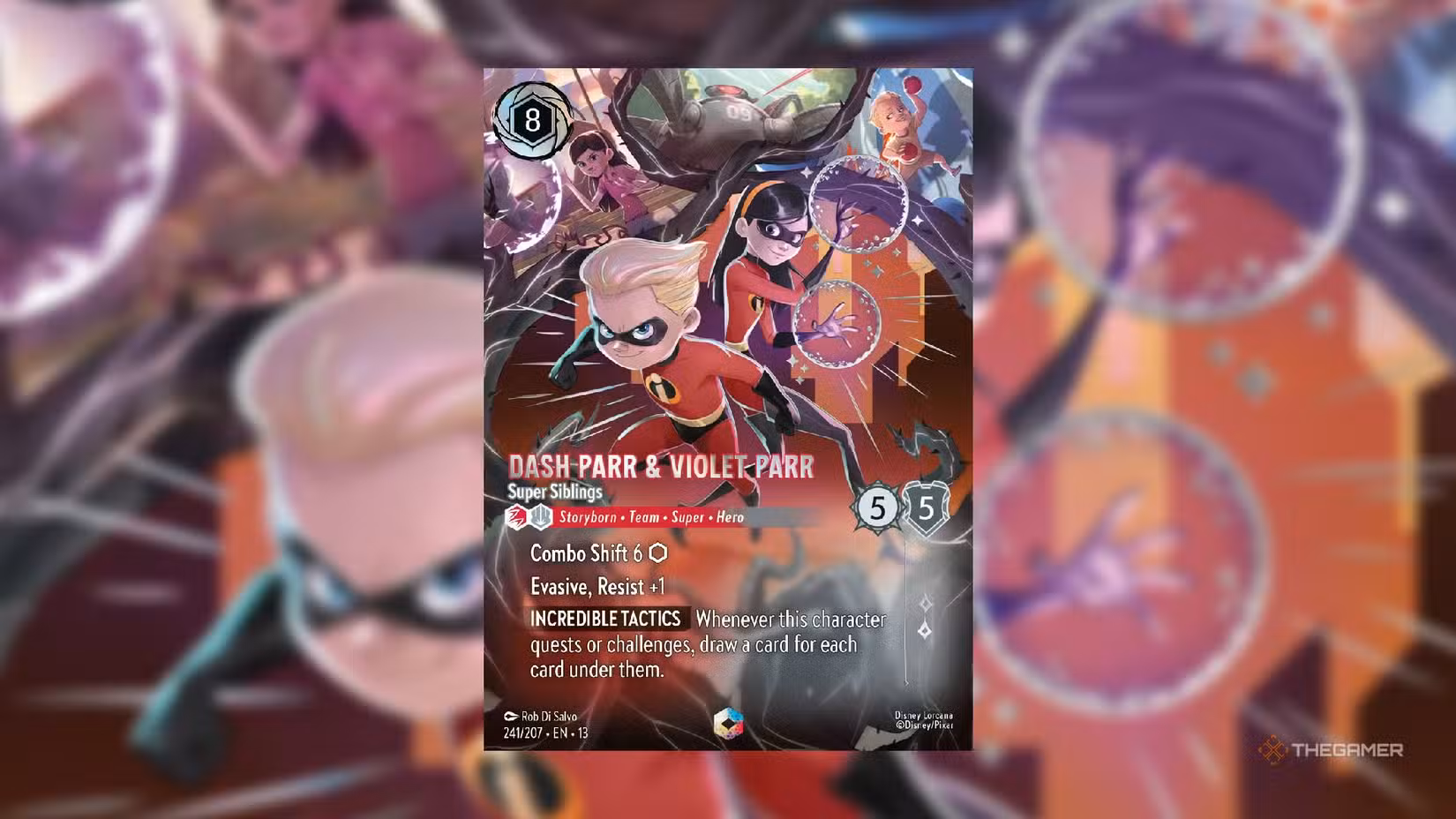 Dash e Violet Parr – carta incantata con combo shift