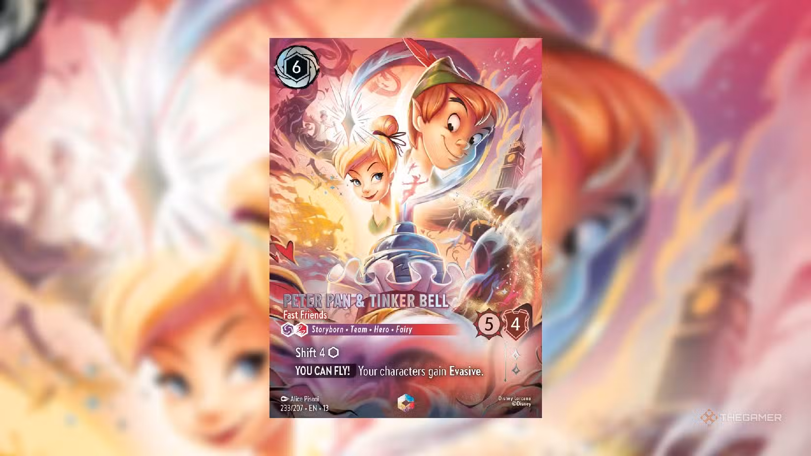 Peter Pan e Tinker Bell – carta incantata con Evasive globale
