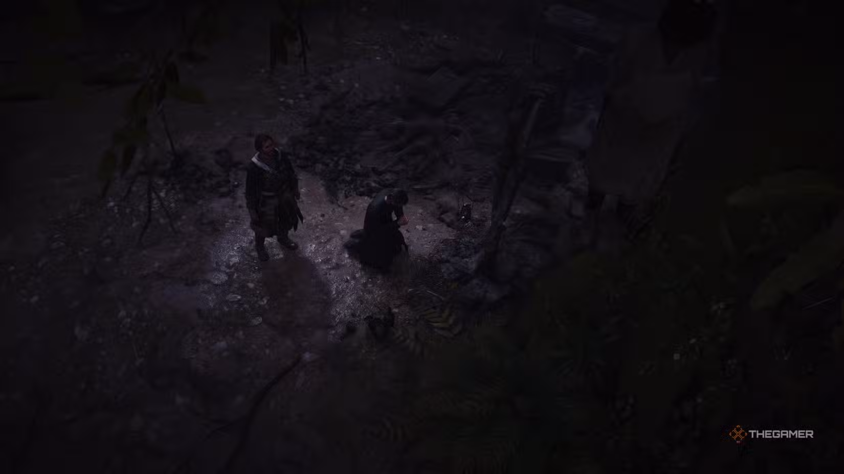 Padre pregando sotto una croce gigante in Assassin's Creed Black Flag Resynced