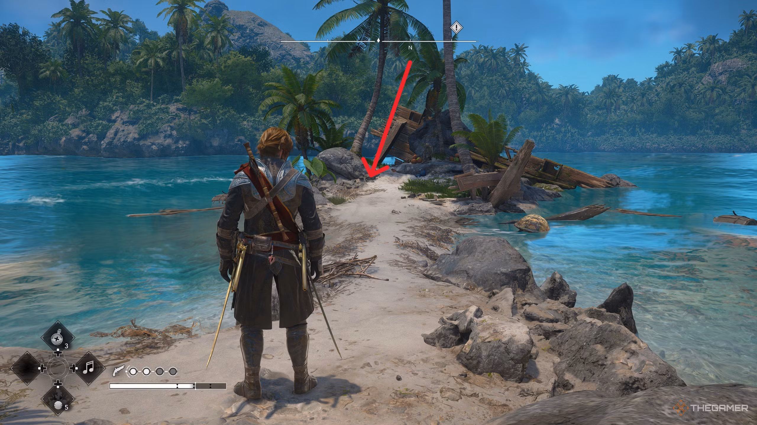 Nave cacciatrice rossa in Assassin's Creed: Black Flag Resynced