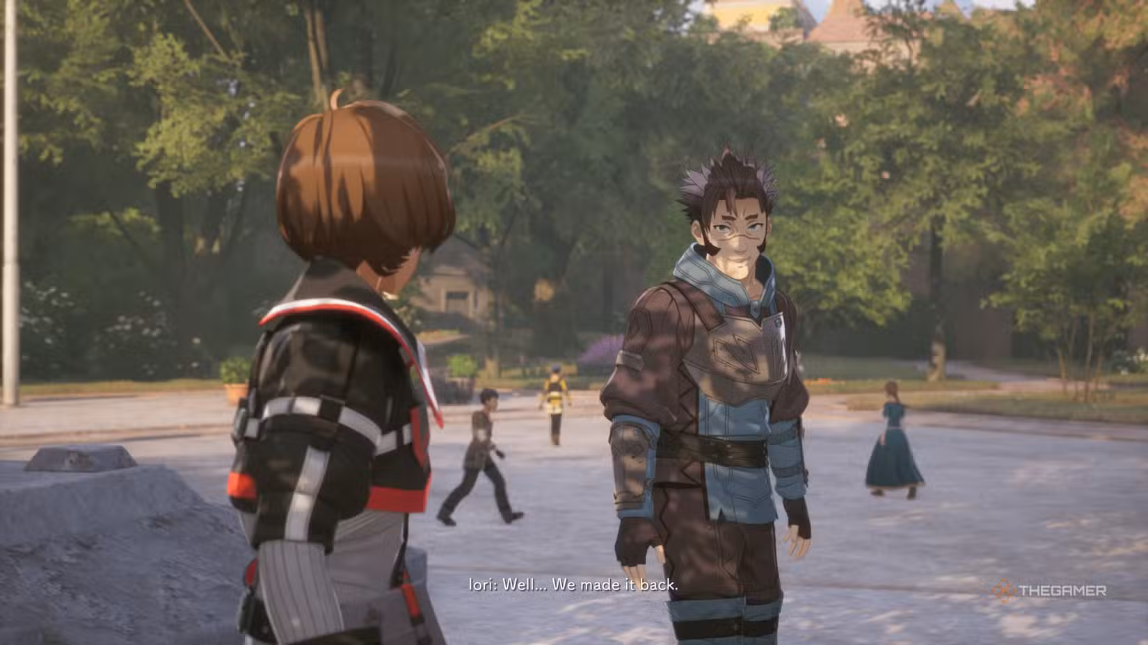 Iori nella Town of Beginnings di Echoes of Aincrad