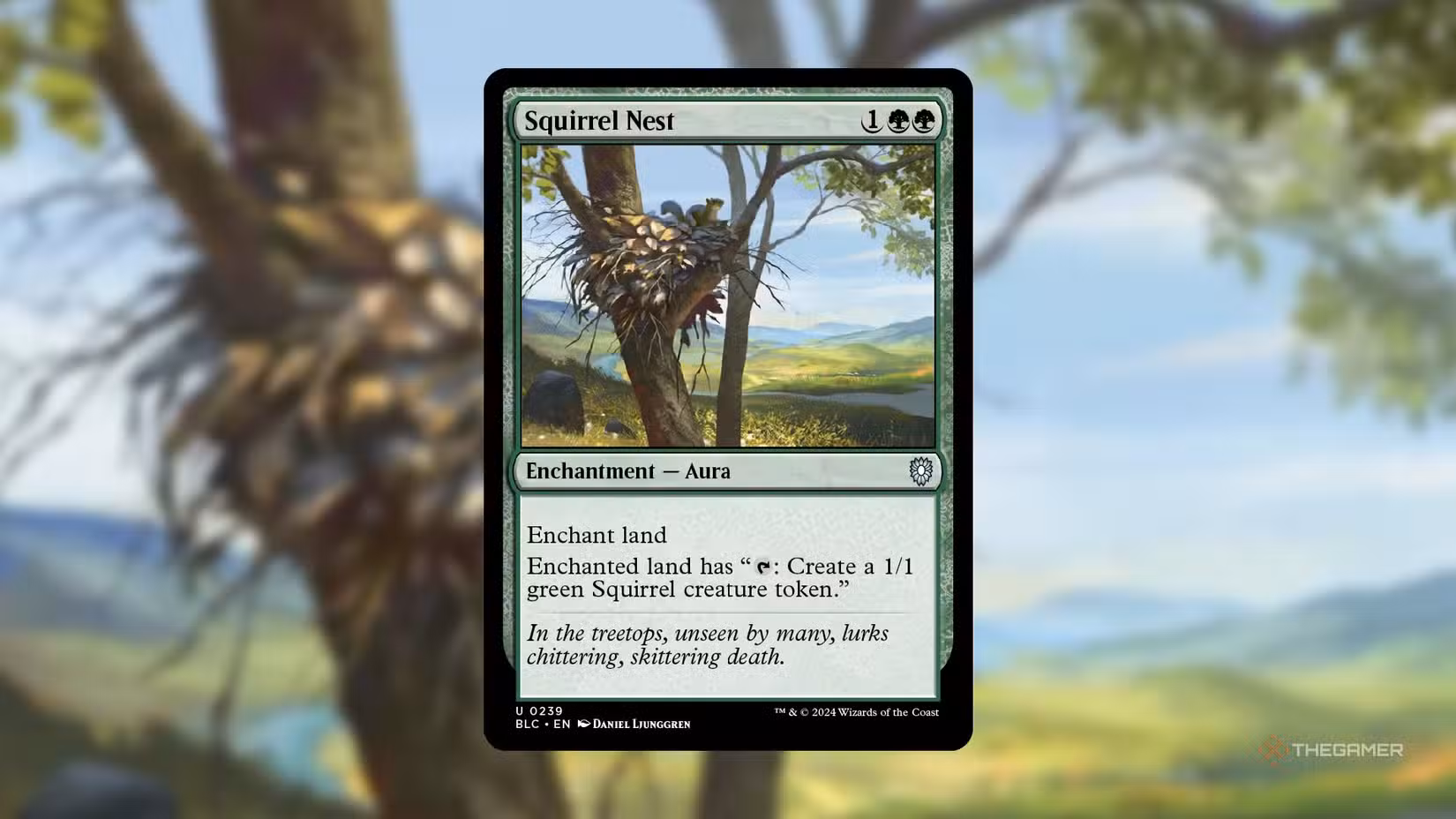 Squirrel Nest, terra incantata che genera token Scoiattolo