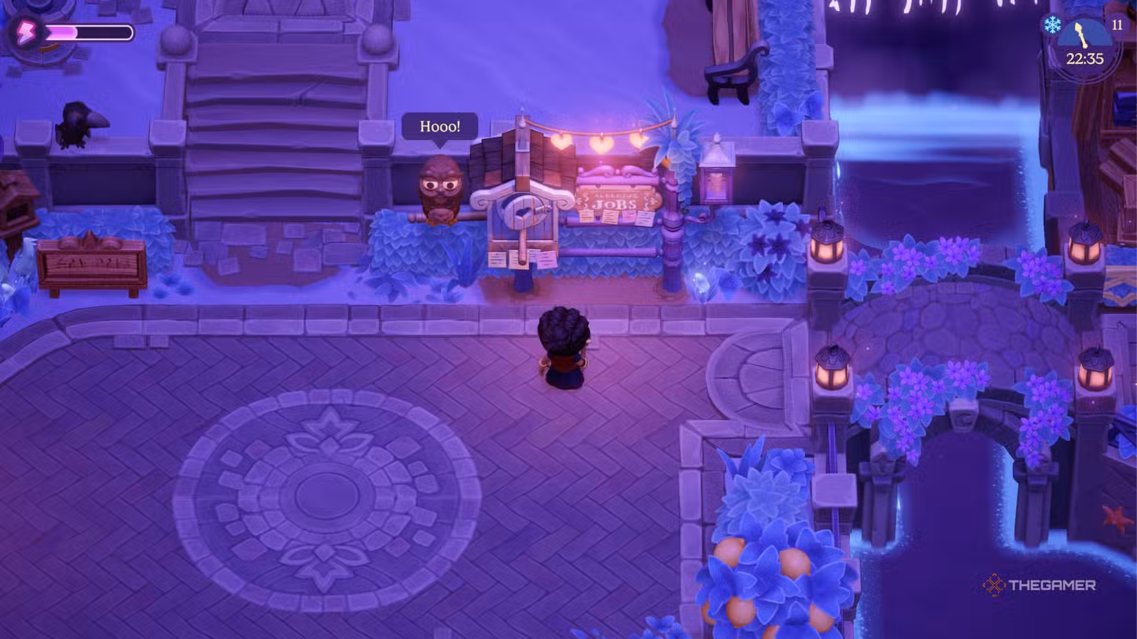Tabellone lavori di Moonlight Peaks
