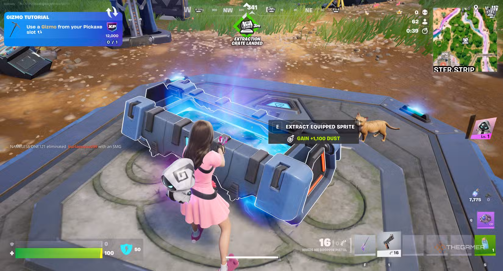 Processo di estrazione di un Sprite in Fortnite