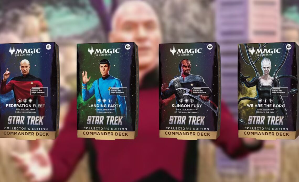 Here's A Closer Look At All Four Star Trek Commander Precons In MTG
