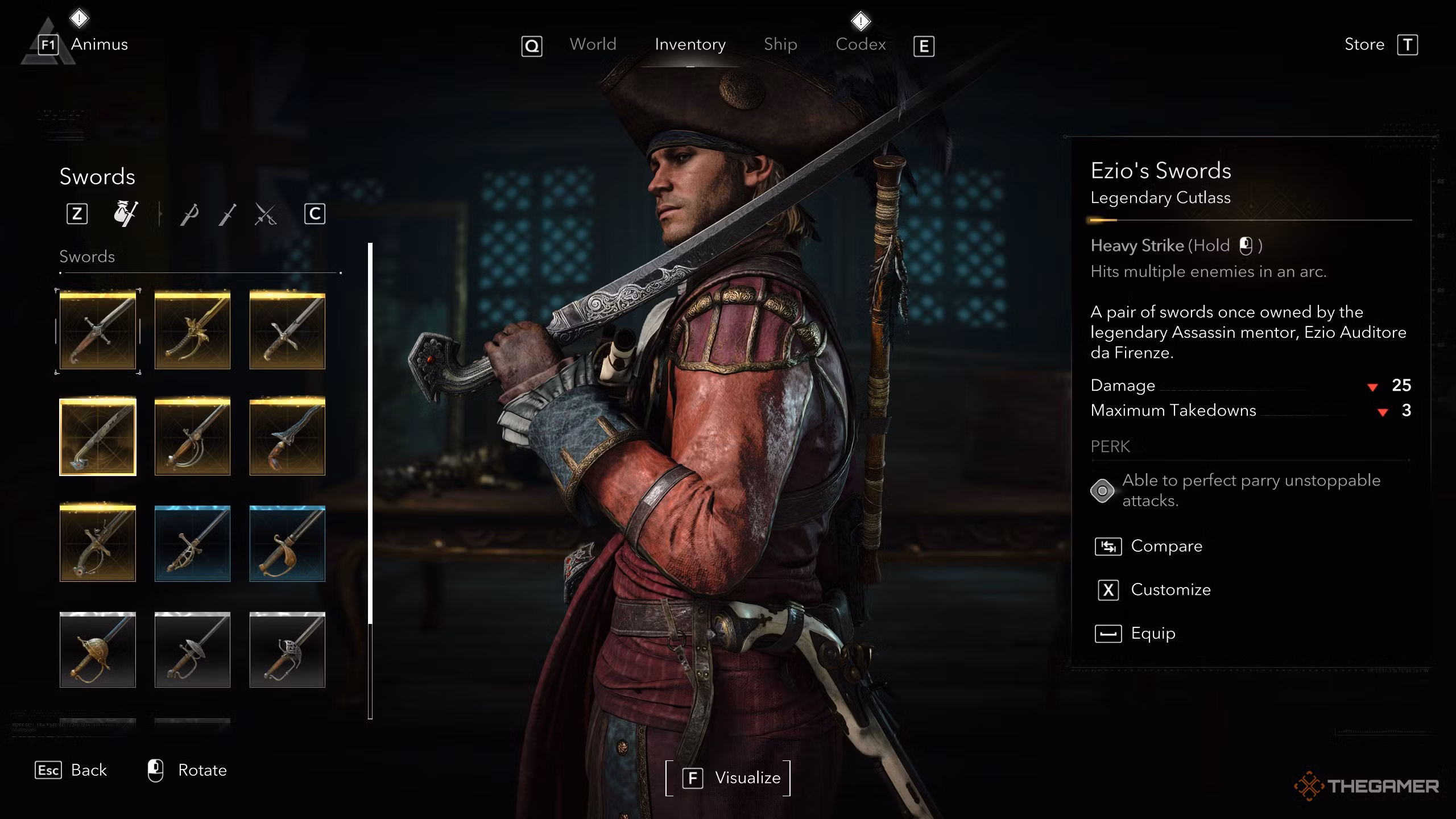 Ezio's Swords, spade con parry perfetto in Assassin's Creed Black Flag Resynced