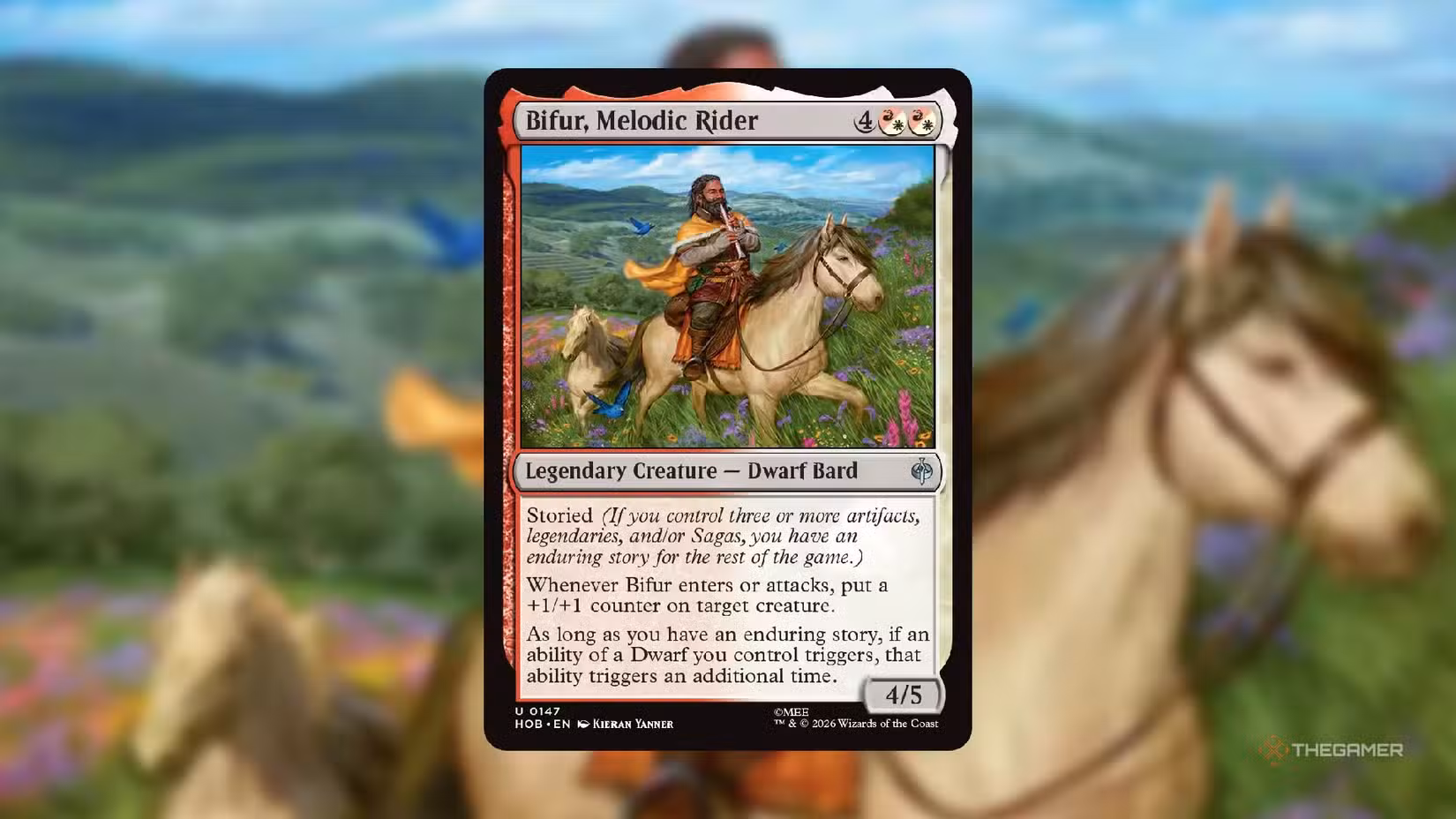 Carta Bifur, Melodic Rider del set The Hobbit, Dwarf in azione