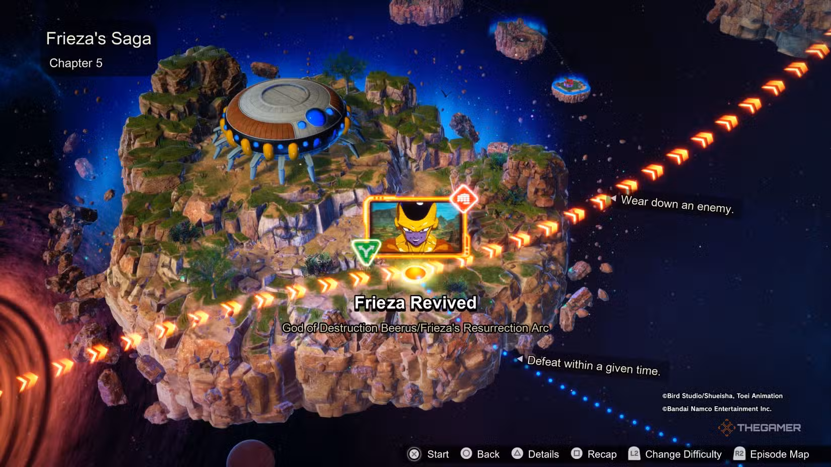Frieza nella fase Frieza Revived, pronti per sconfiggere Goku e Vegeta.