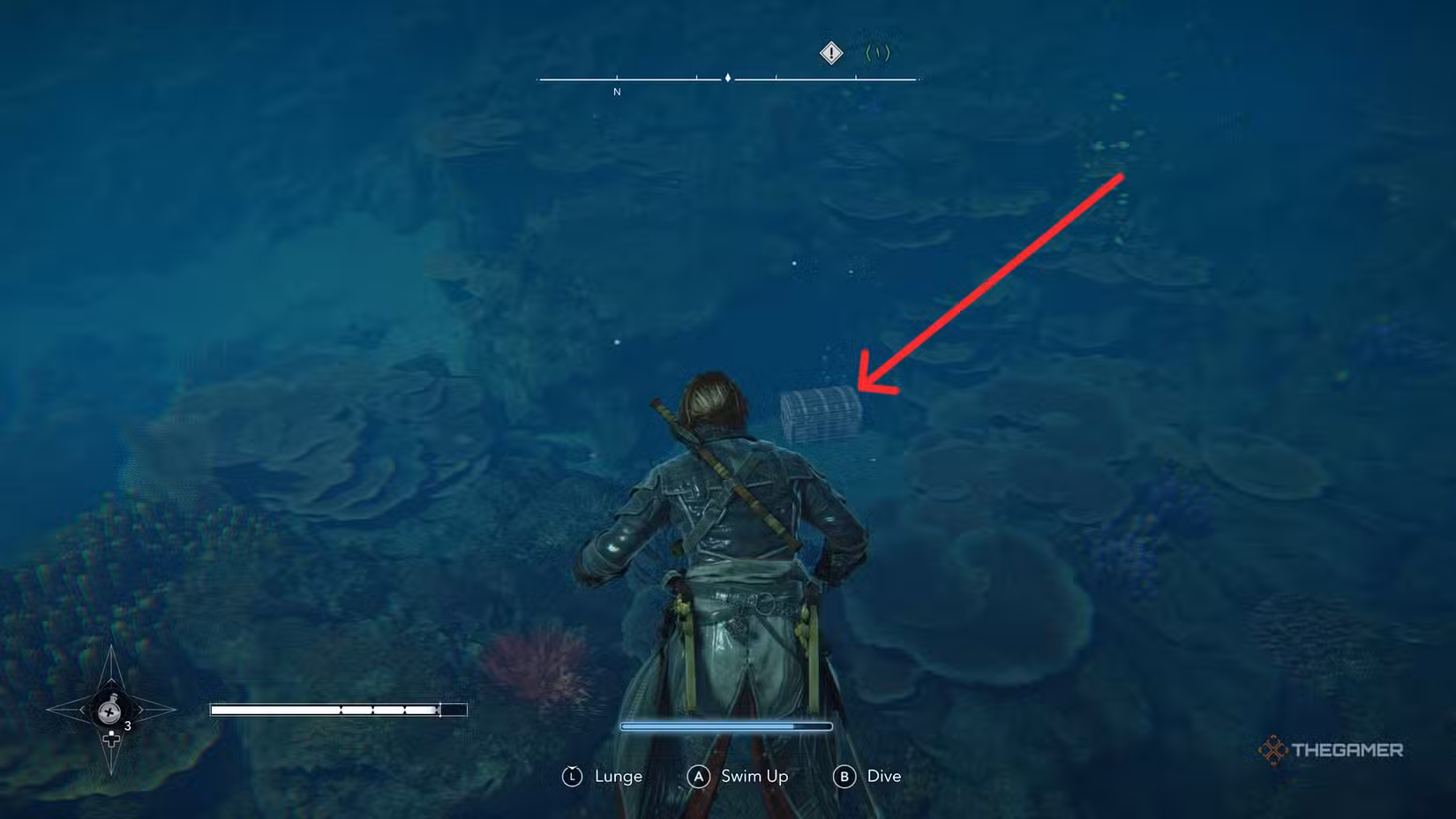 Posizione della spada Uncrowned Prince in Assassin's Creed: Black Flag Resynced.