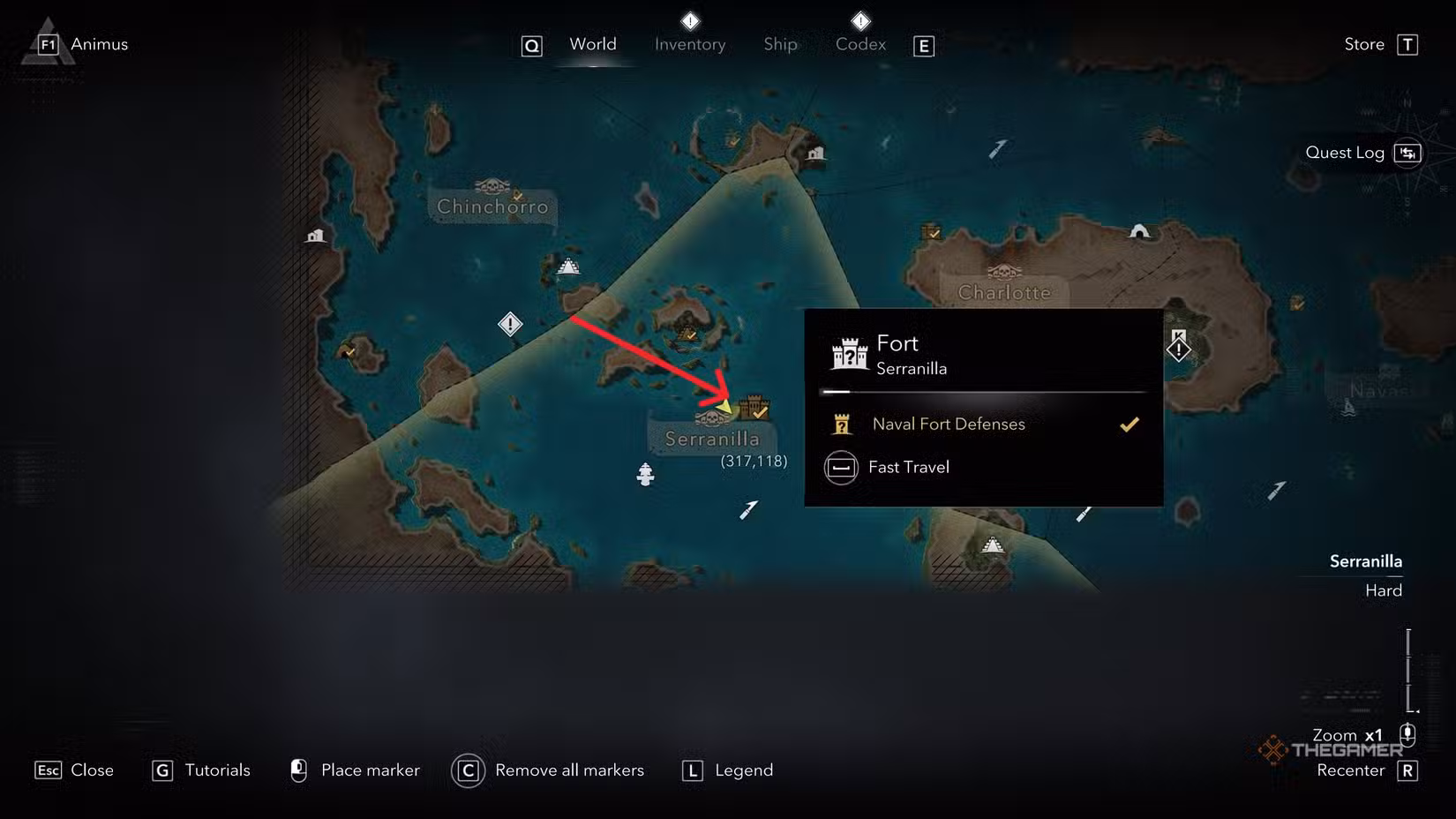 Vista panoramica del Fort Serranilla in Assassin's Creed: Black Flag Resynced