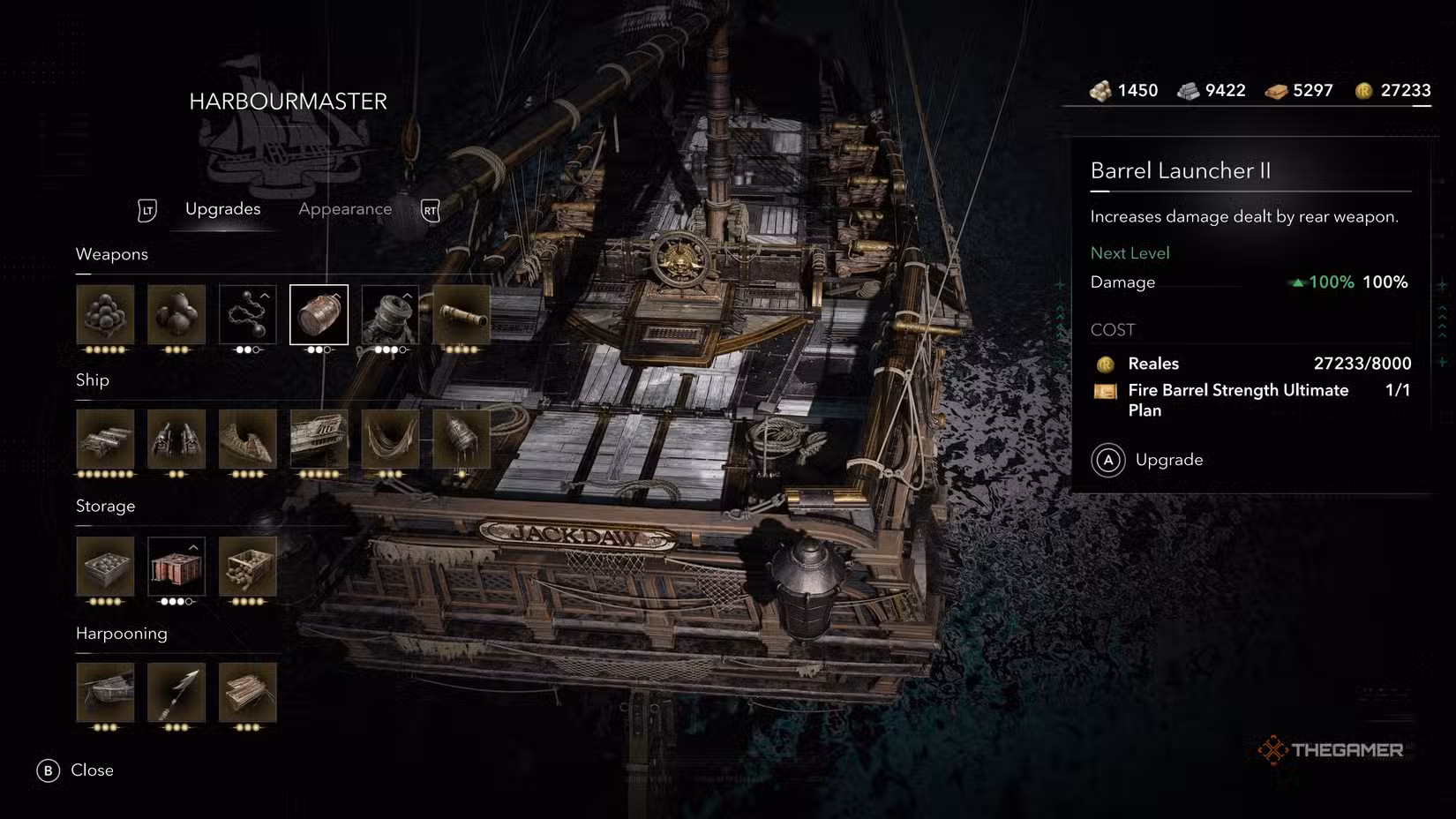Schermata che mostra il Fire Barrel Strength Ultimate Plan in Assassin's Creed: Black Flag Resynced.