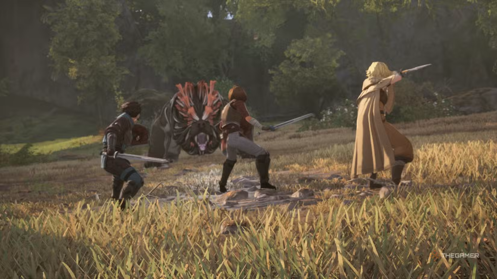 Iori e Argo affrontano il primo boss nella modalità missione di Echoes of Aincrad