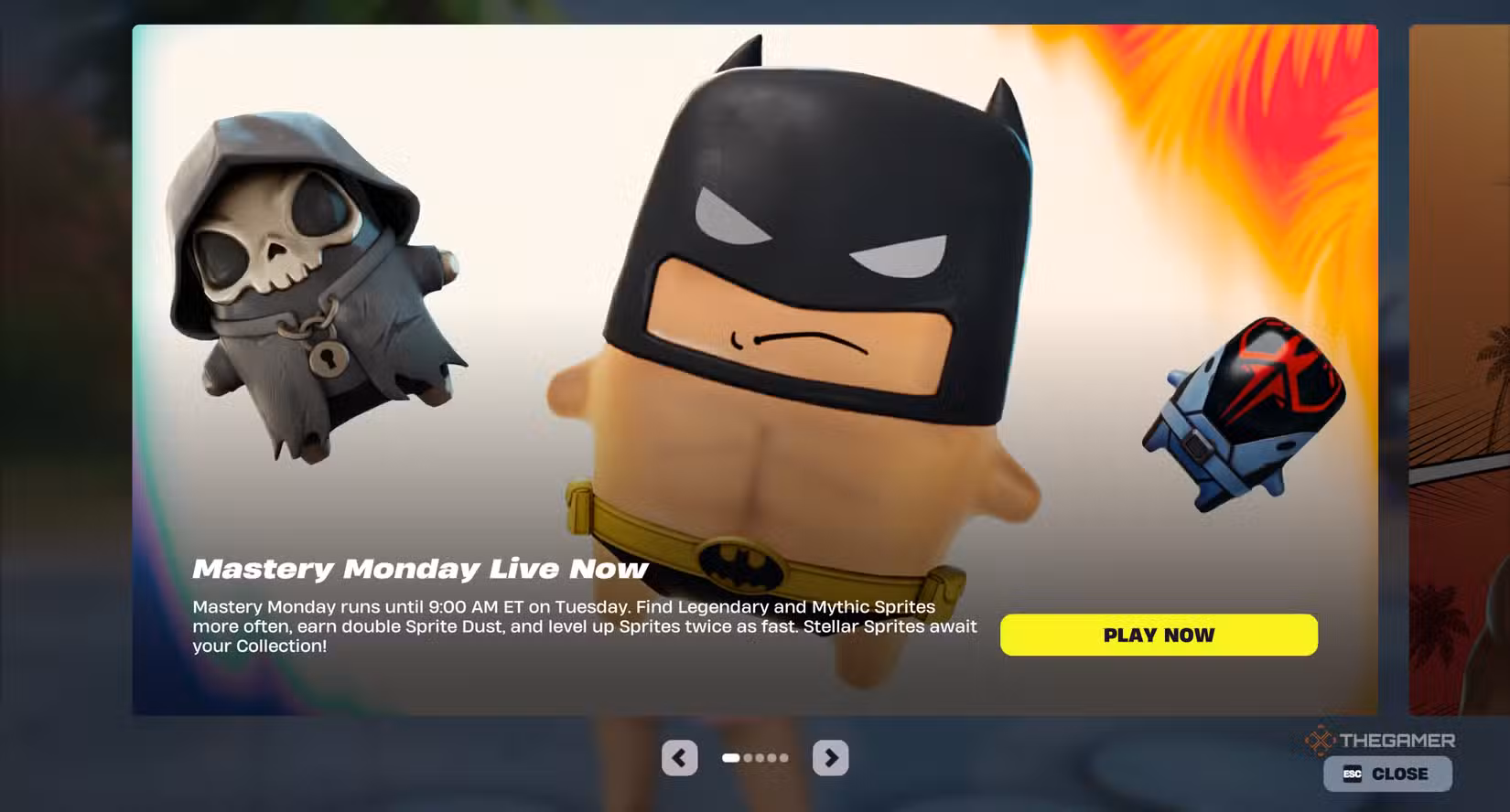 Schermata principale di Fortnite Mastery Monday