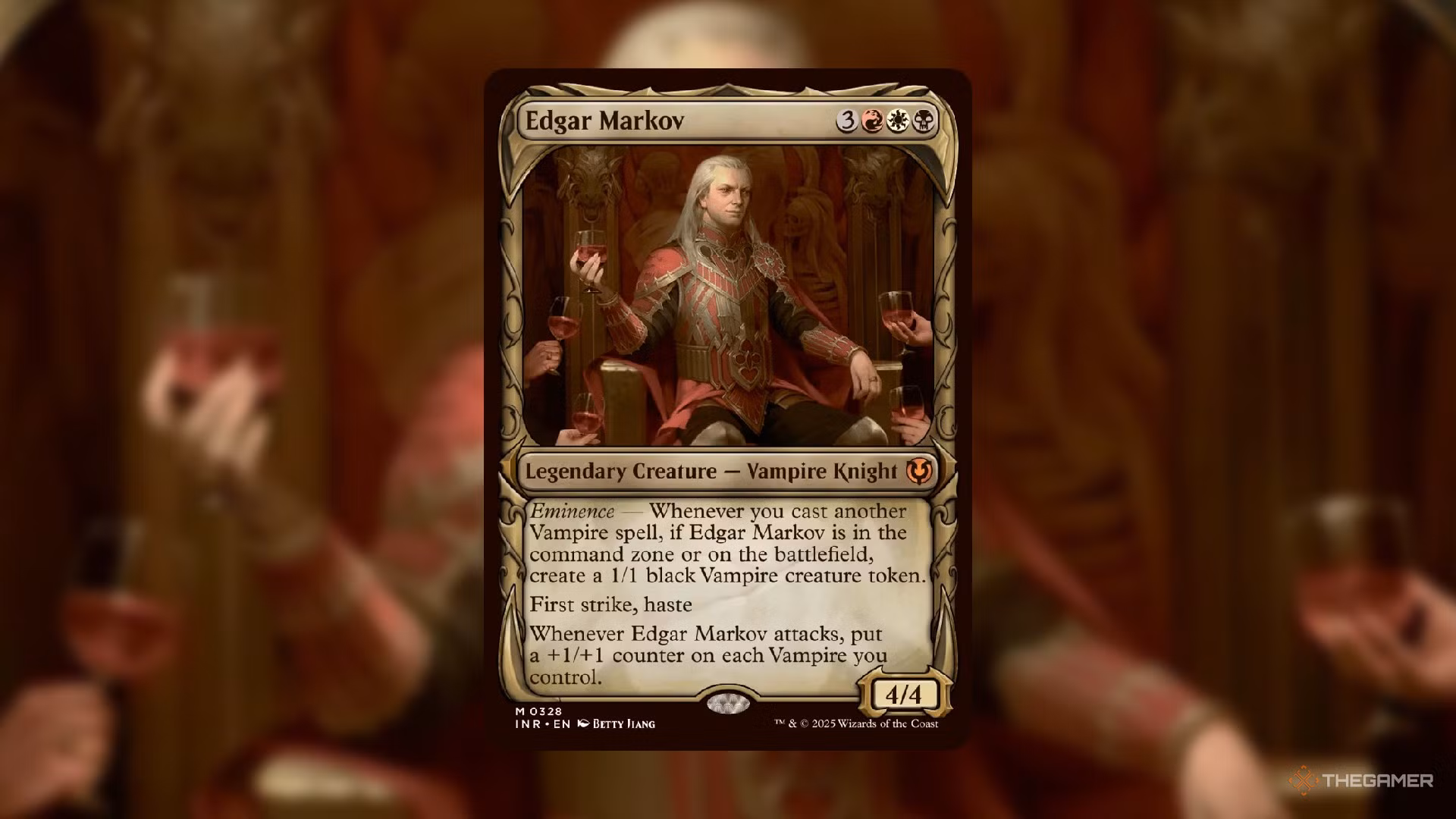 Edgar Markov in versione Innistrad Remastered, icona dei vampiri su Magic: The Gathering