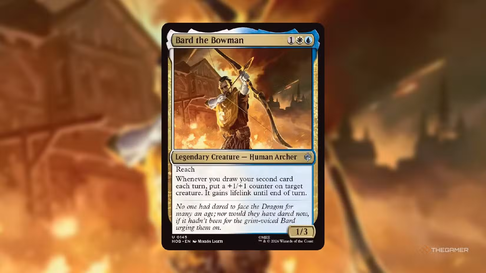 Carta Bard the Bowman del set The Hobbit di Magic: The Gathering