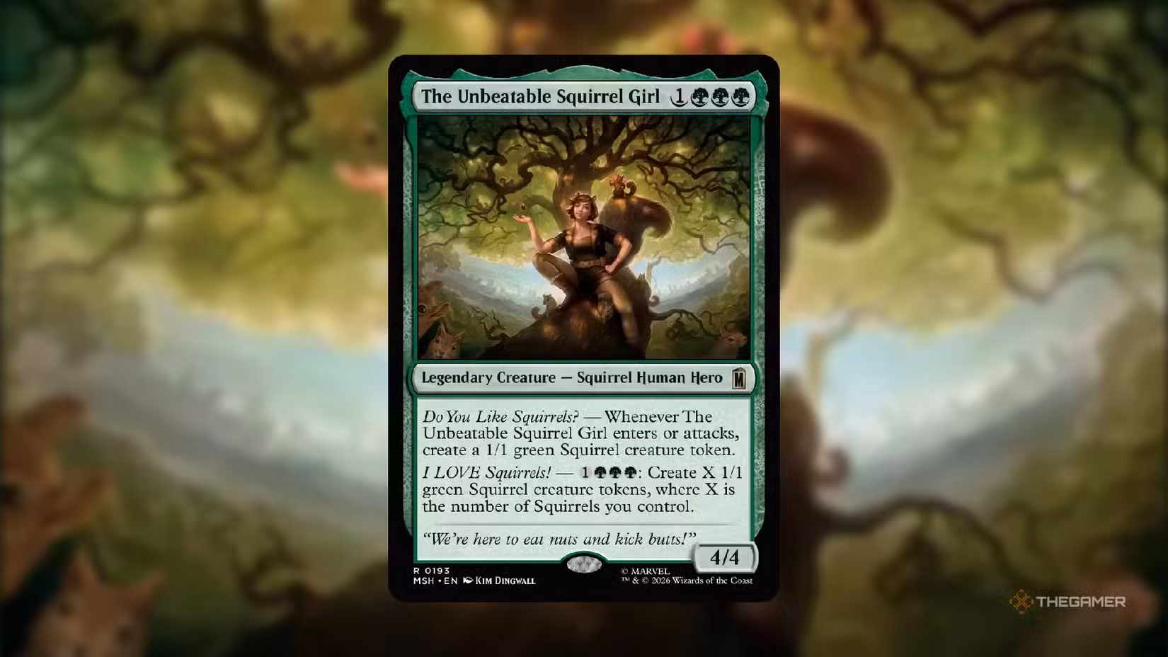 Carta komandante The Unbeatable Squirrel Girl in Magic: The Gathering