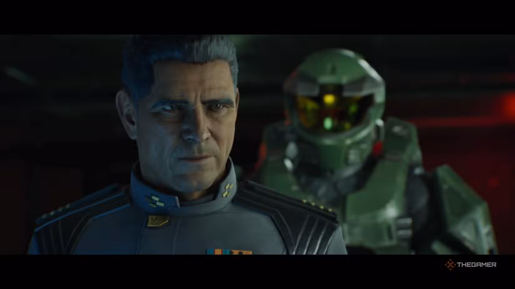Capitano Keyes e Master Chief nella missione Pillar of Autumn di Halo Campaign Evolved