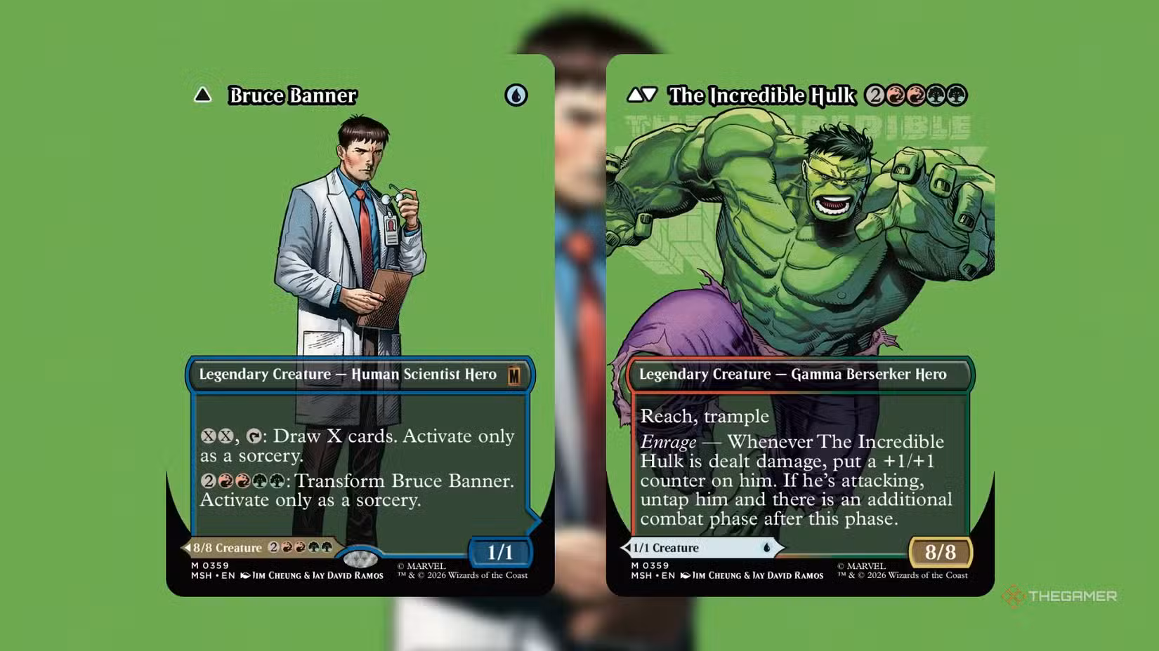 Carta Bruce Banner / The Incredible Hulk – Marvel Super Heroes MTG
