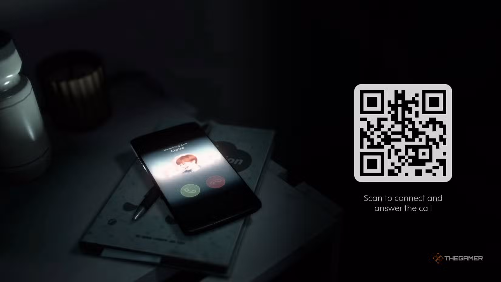 Connessione del telefono al gioco Unhinged tramite codice QR.