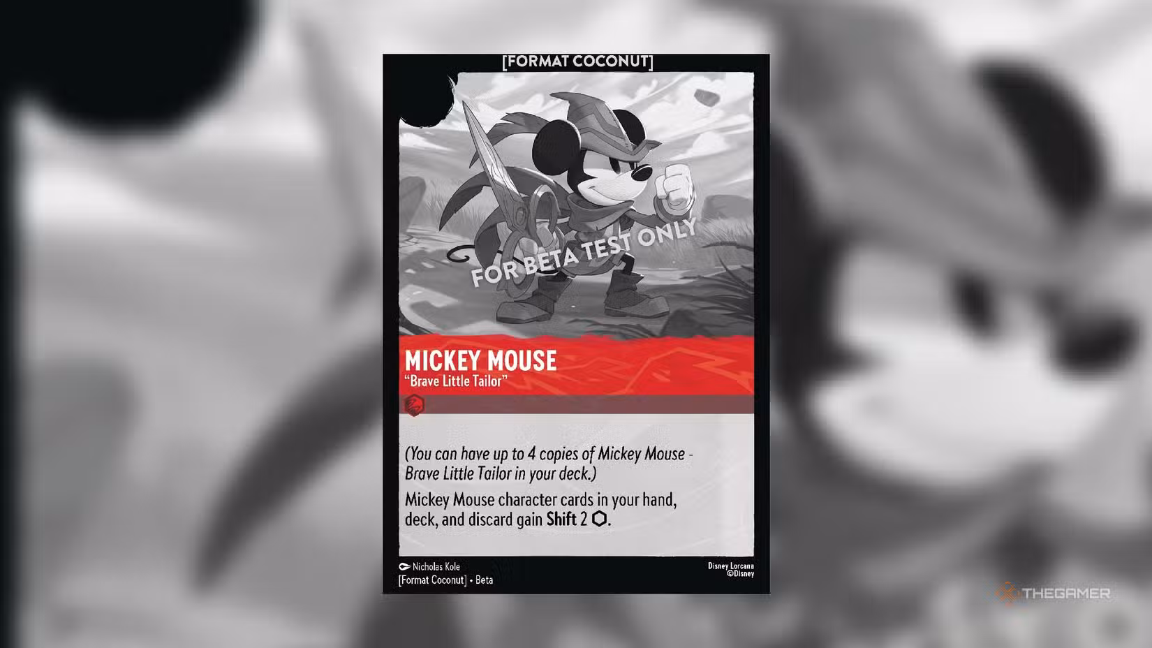 Carta Coconut di Mickey Mouse Brigante nella collezione Disney Lorcana
