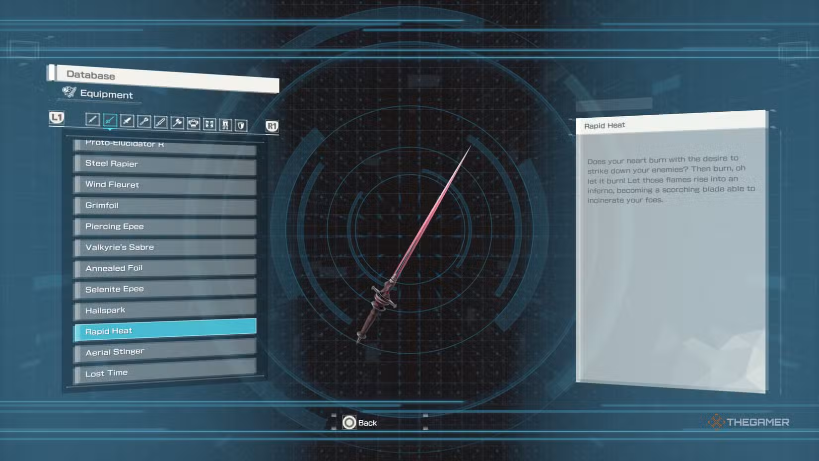 Voce del database di Echoes of Aincrad per Rapid Heat.