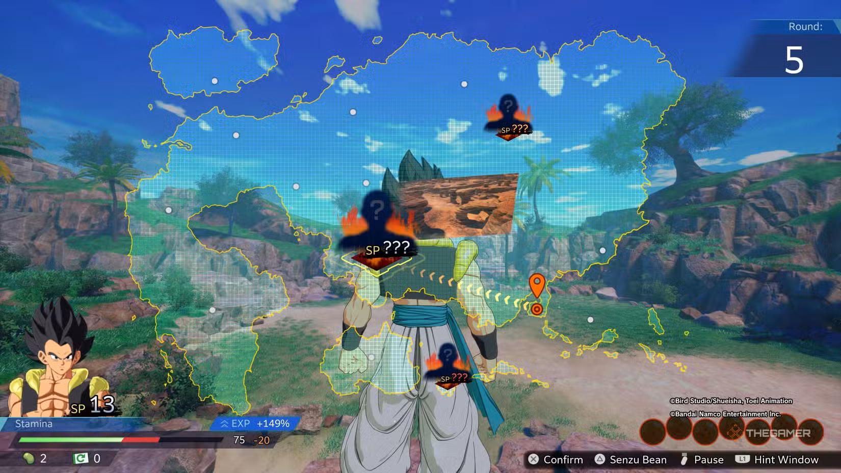 Schermata del boss finale nella mappa di Round 5