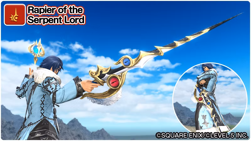 Rapier of the Serpent Lord, arma da Red Mage