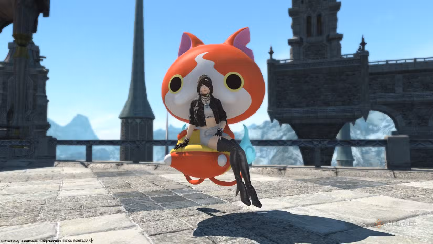 Il Guerriero della Luce a cavallo del Jibanyan Couch