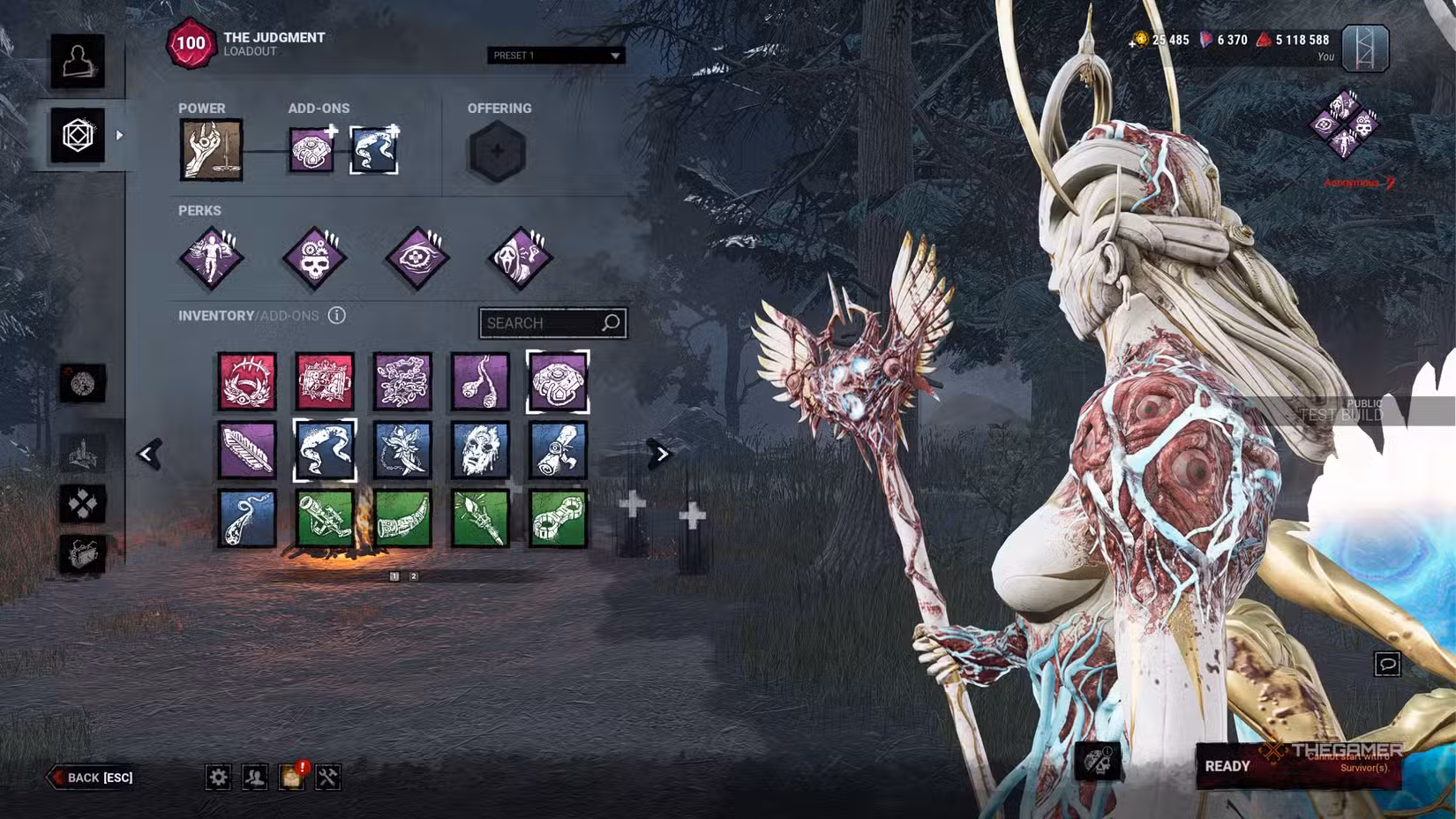 Build per lettura aure di The Judgement