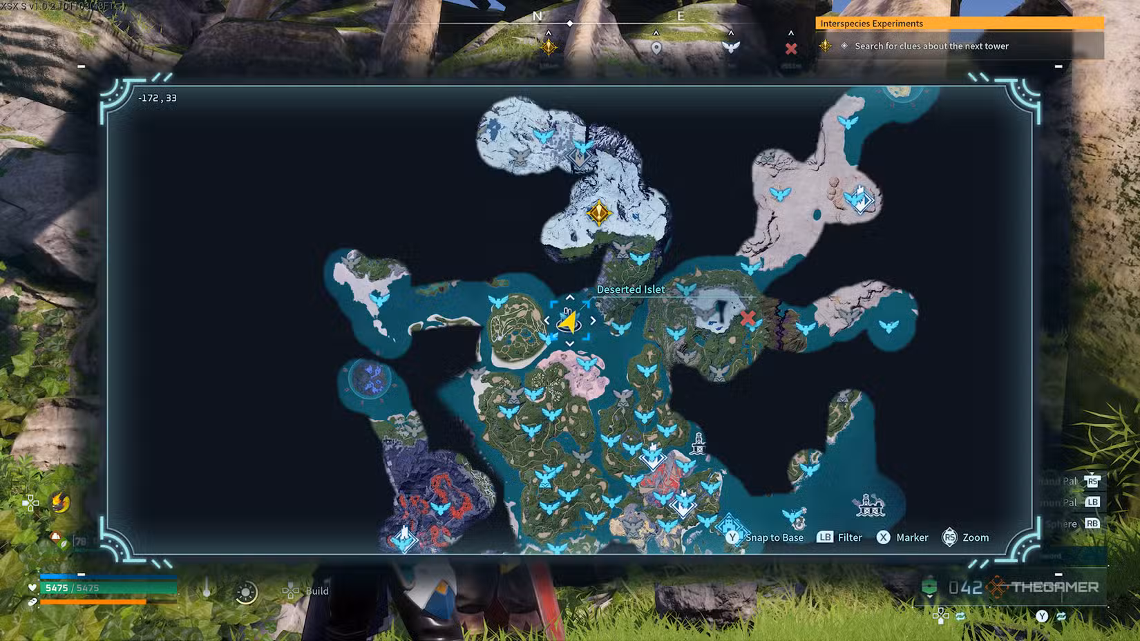 Mappa dell’Isola Desertica dove incontrare il ricercatore
