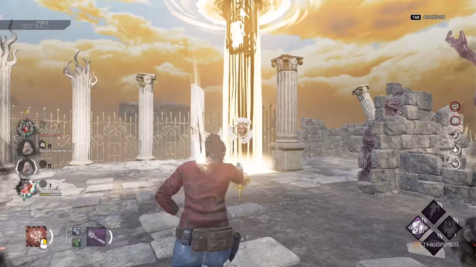 Claire Redfield nell'area Exile di The Judgement