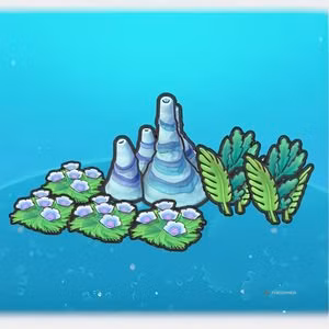 Habitat Swaying Flower Bed And Seaweed in Pokemon Pokopia