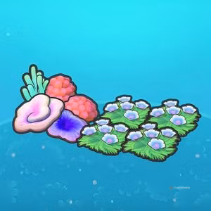 Habitat Swaying Flower Bed And Coral in Pokemon Pokopia