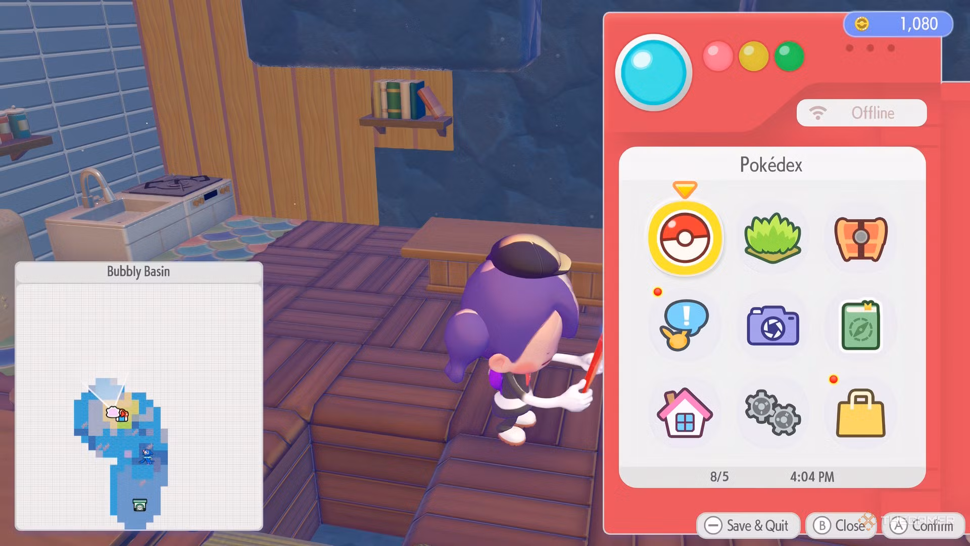 Ditto nella cucina di Pokemon Pokopia