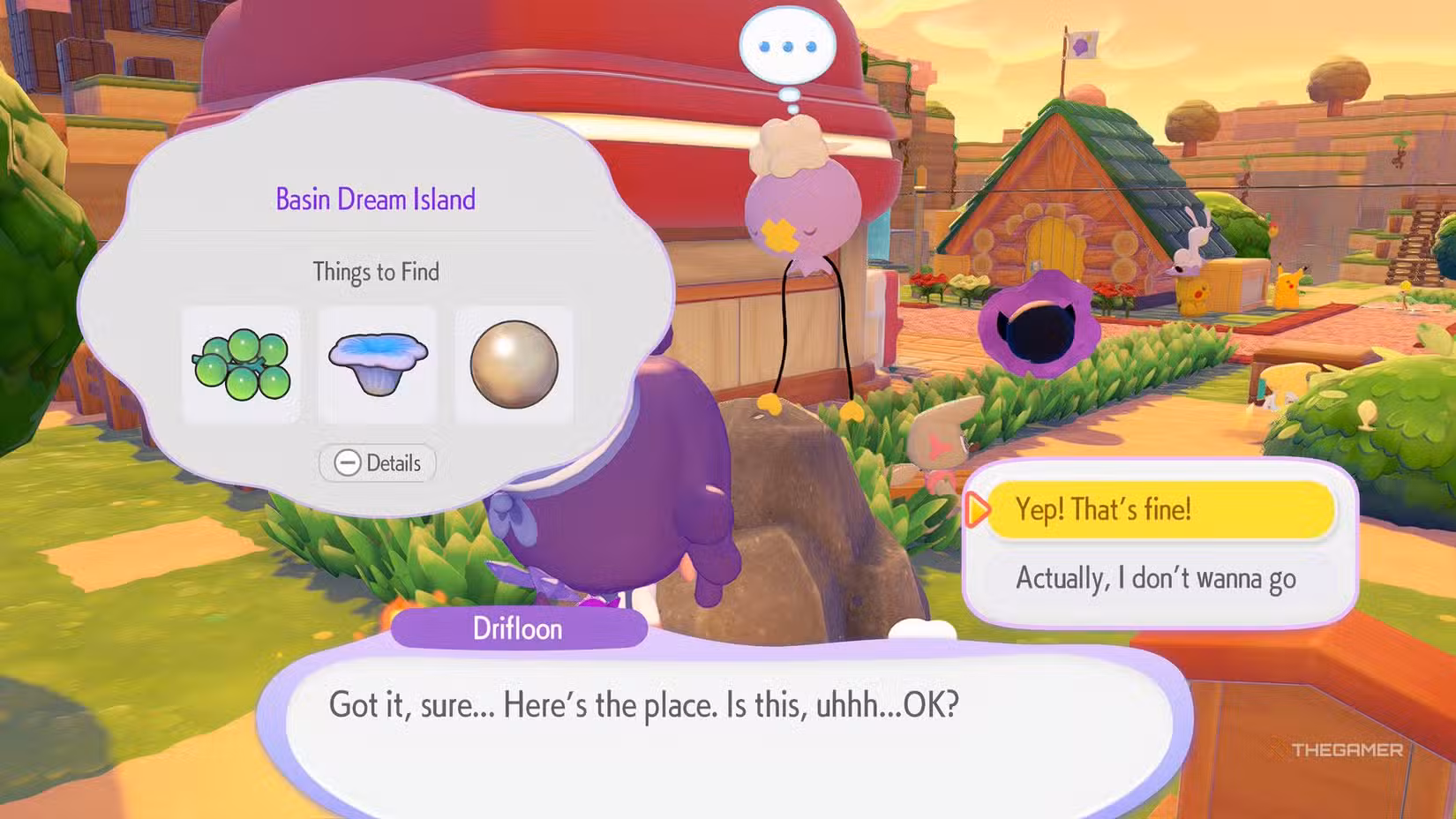 Viaggio verso l'Isola Sogno di Bubbly Basin con Drifloon