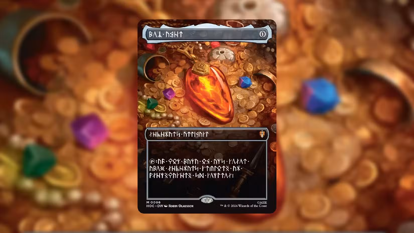 Mox Amber con lingua nanica, variante rara del set The Hobbit