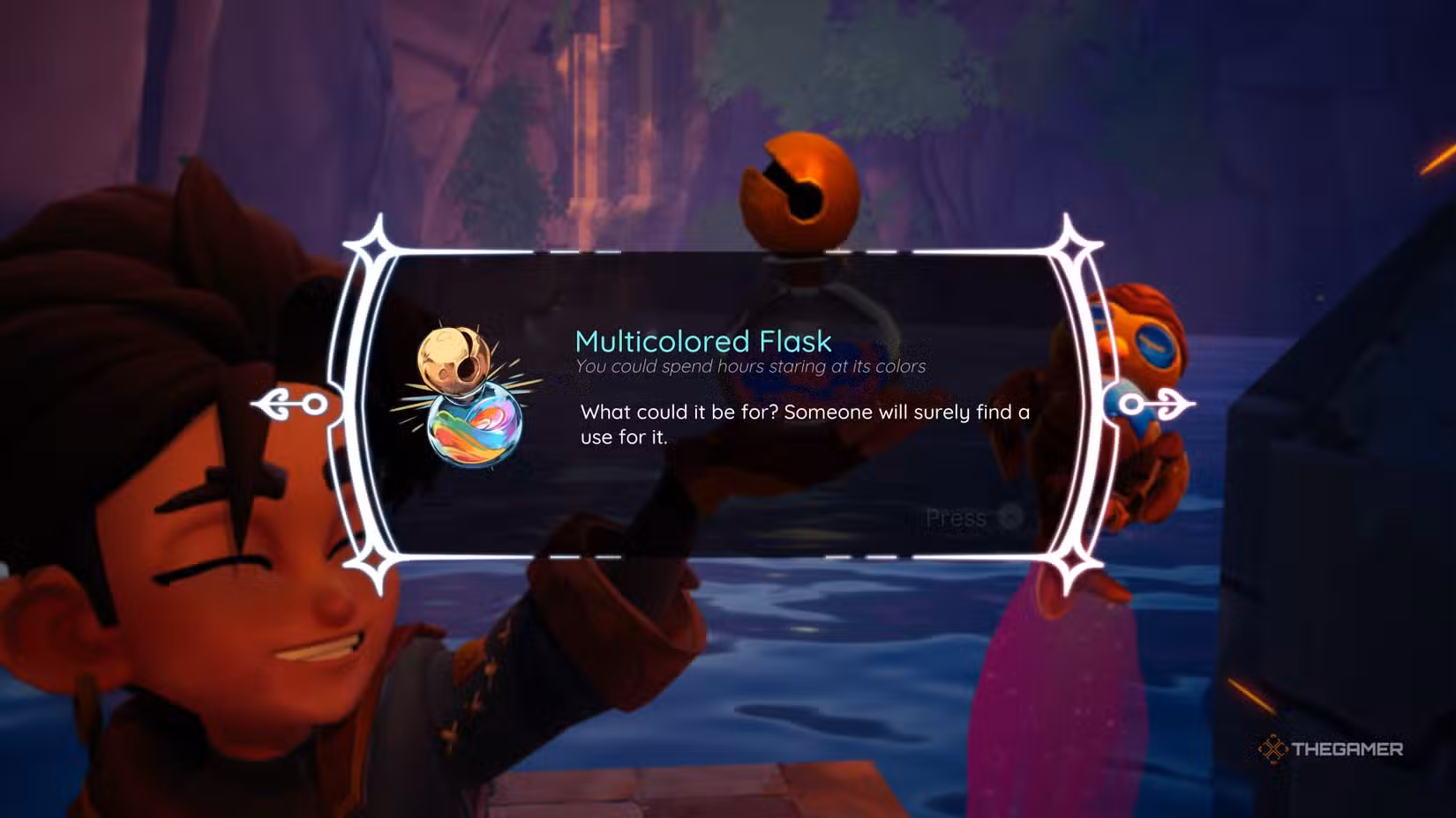 Zirian raccoglie una Fiala di Tinte in Duskfade