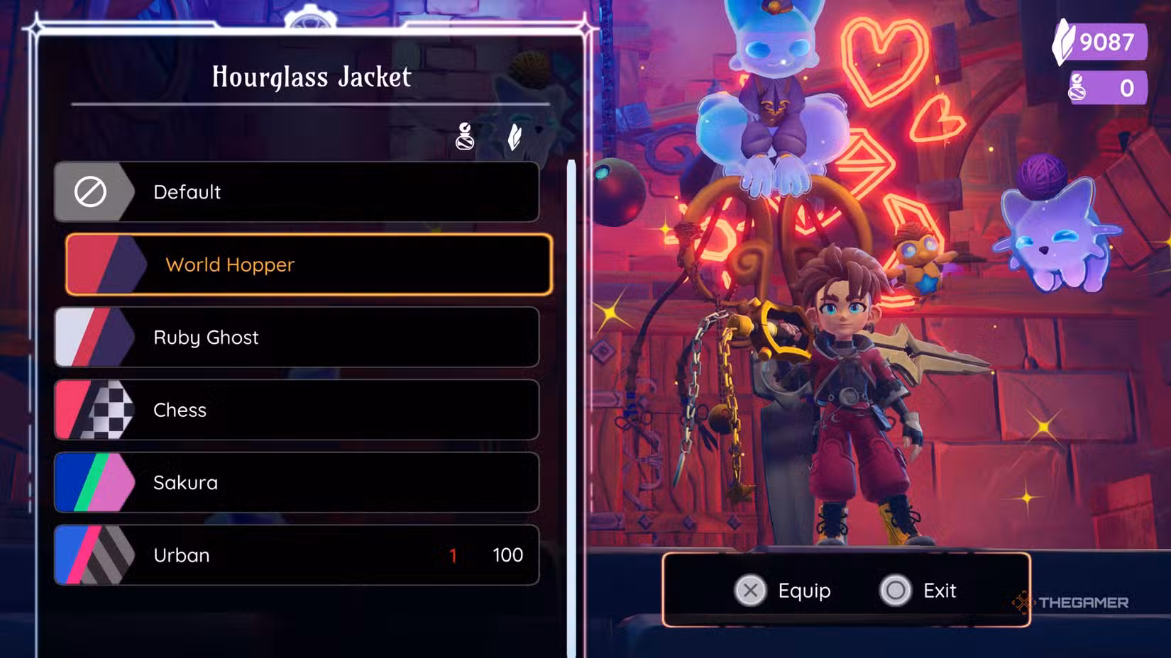 Outfit ispirato a Kingdom Hearts indossato da Zirian in Duskfade