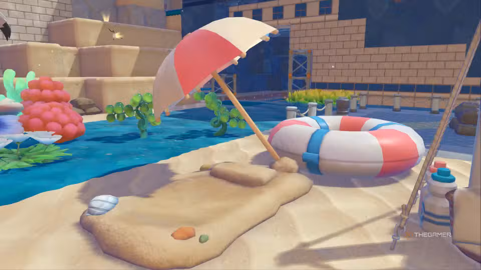 Vista dell'Exciting Beach con Feebas