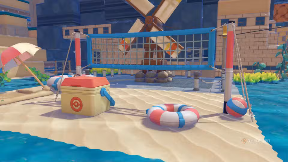 Milotic in un ambiente di attività marine