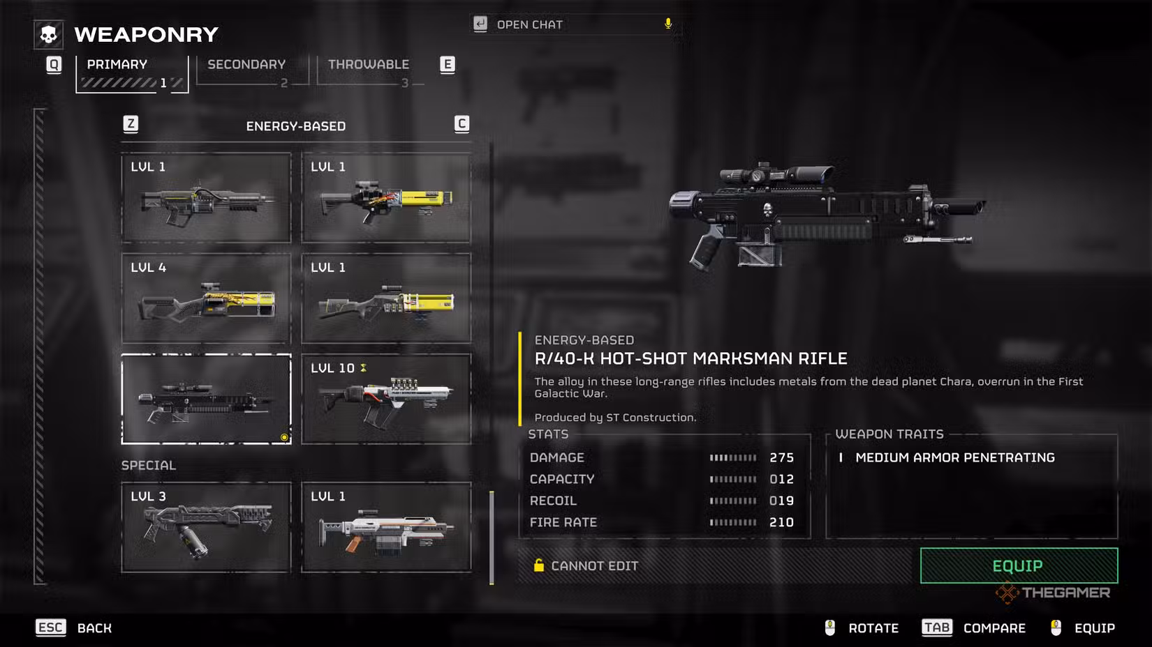 R/40-K Hot-Shot Marksman Rifle in azione contro gli Automaton
