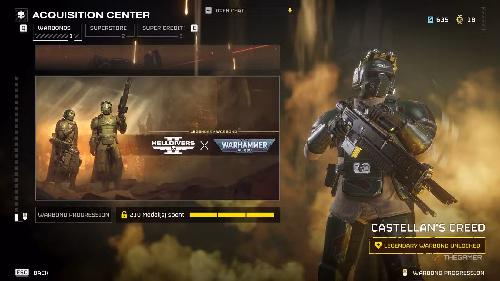 Set di armatura TG-8 Sharpshooter e TG-122 Demo-Trooper in Helldivers 2