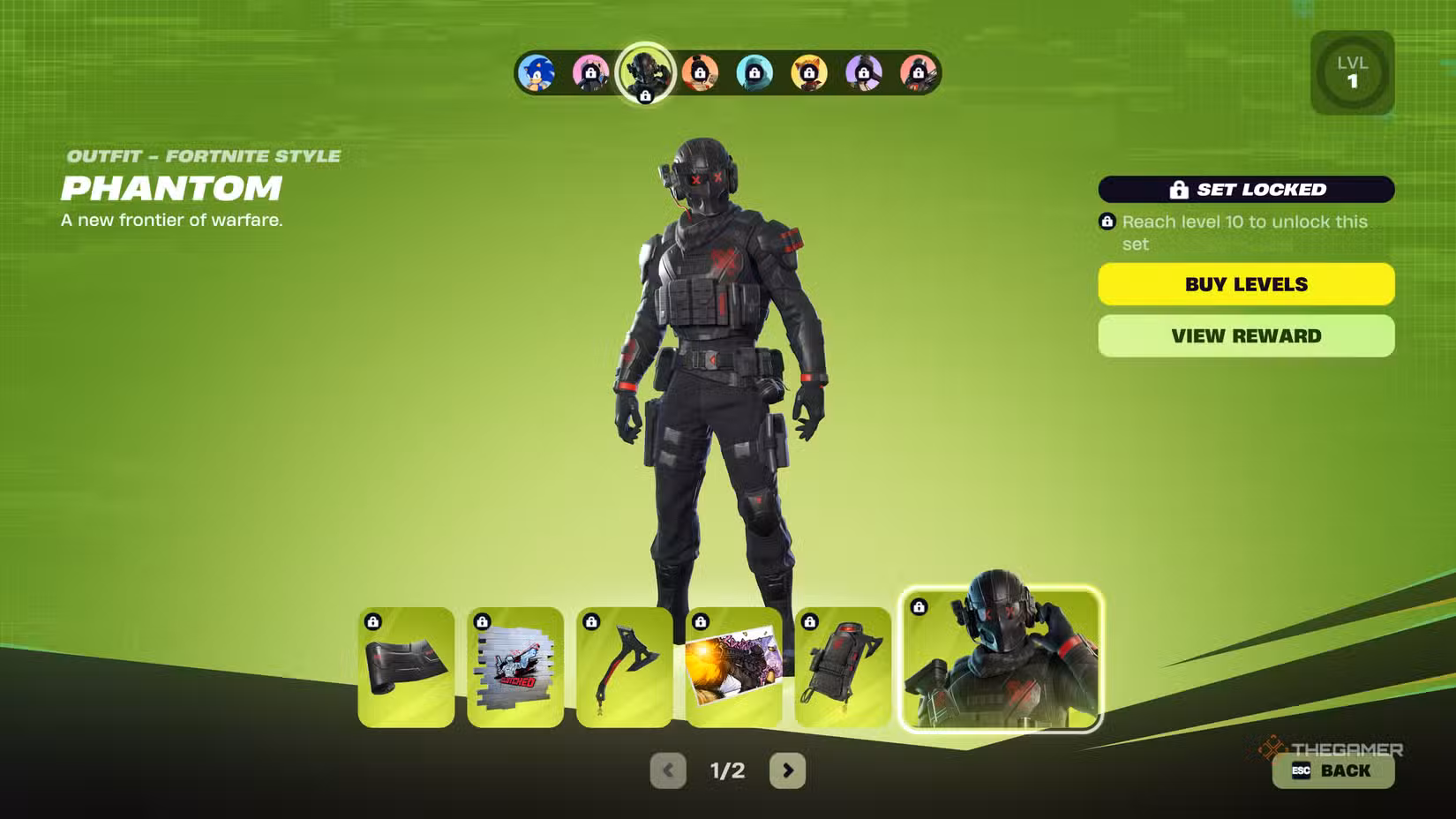Ricompense di Phantom – pagina 1 del Battle Pass di Fortnite