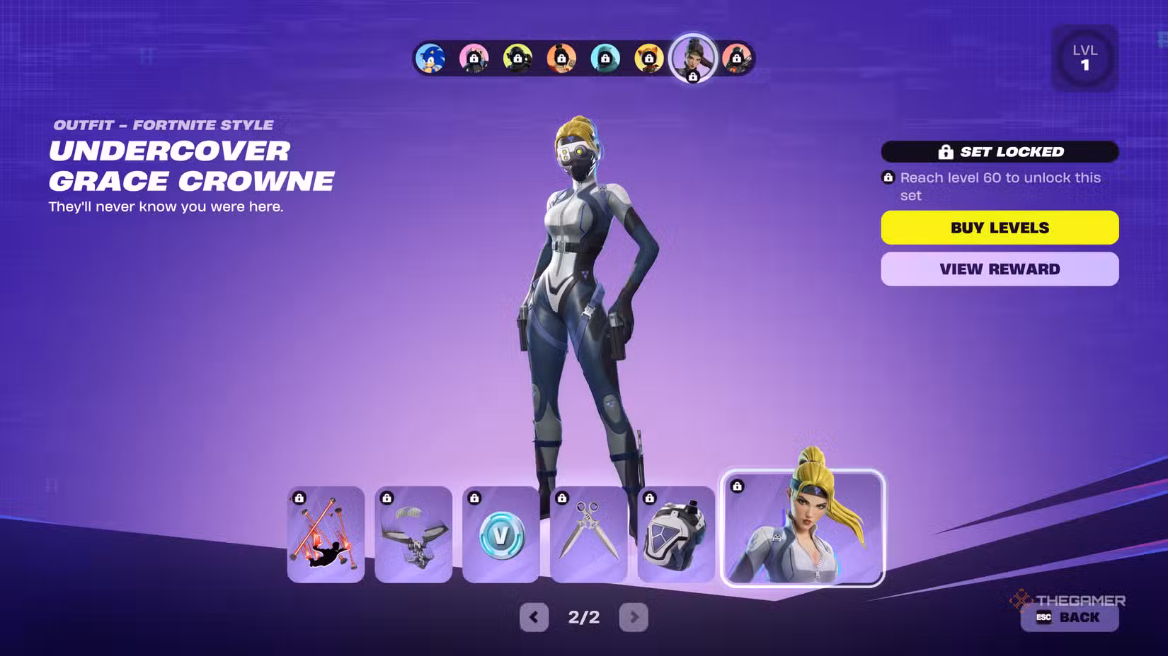 Ricompense di Grace Crowne – pagina 2 del Battle Pass di Fortnite