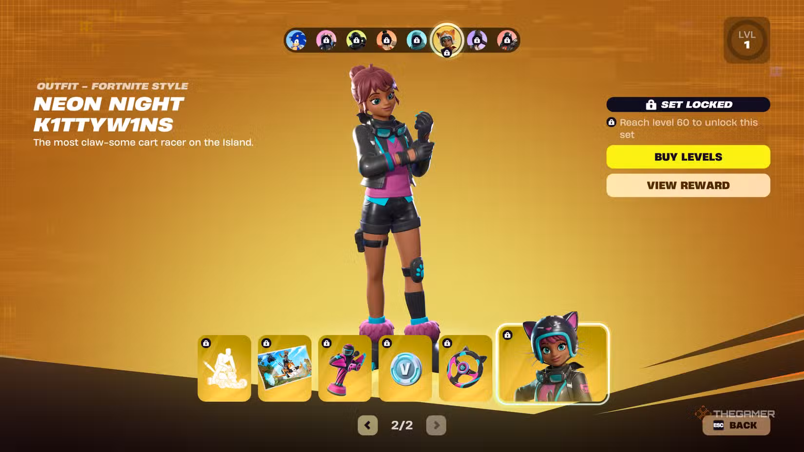 Ricompense di K1ttyW1ns – pagina 2 del Battle Pass di Fortnite