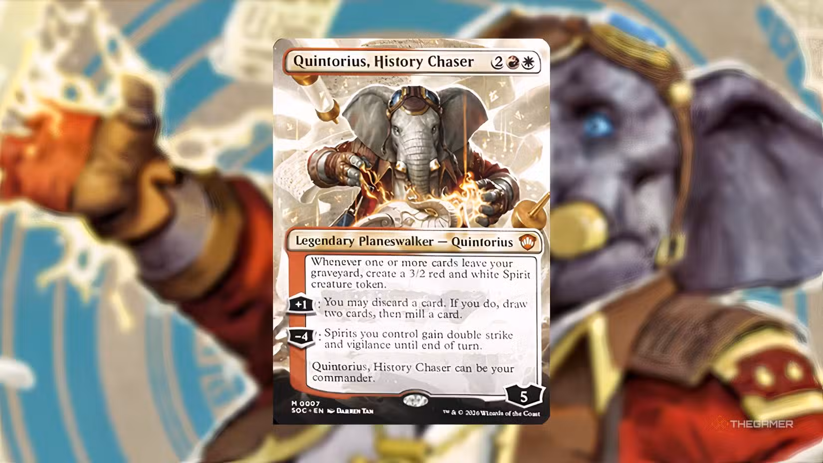 Quintorius, History Chaser – comandante Lorehold Spirit
