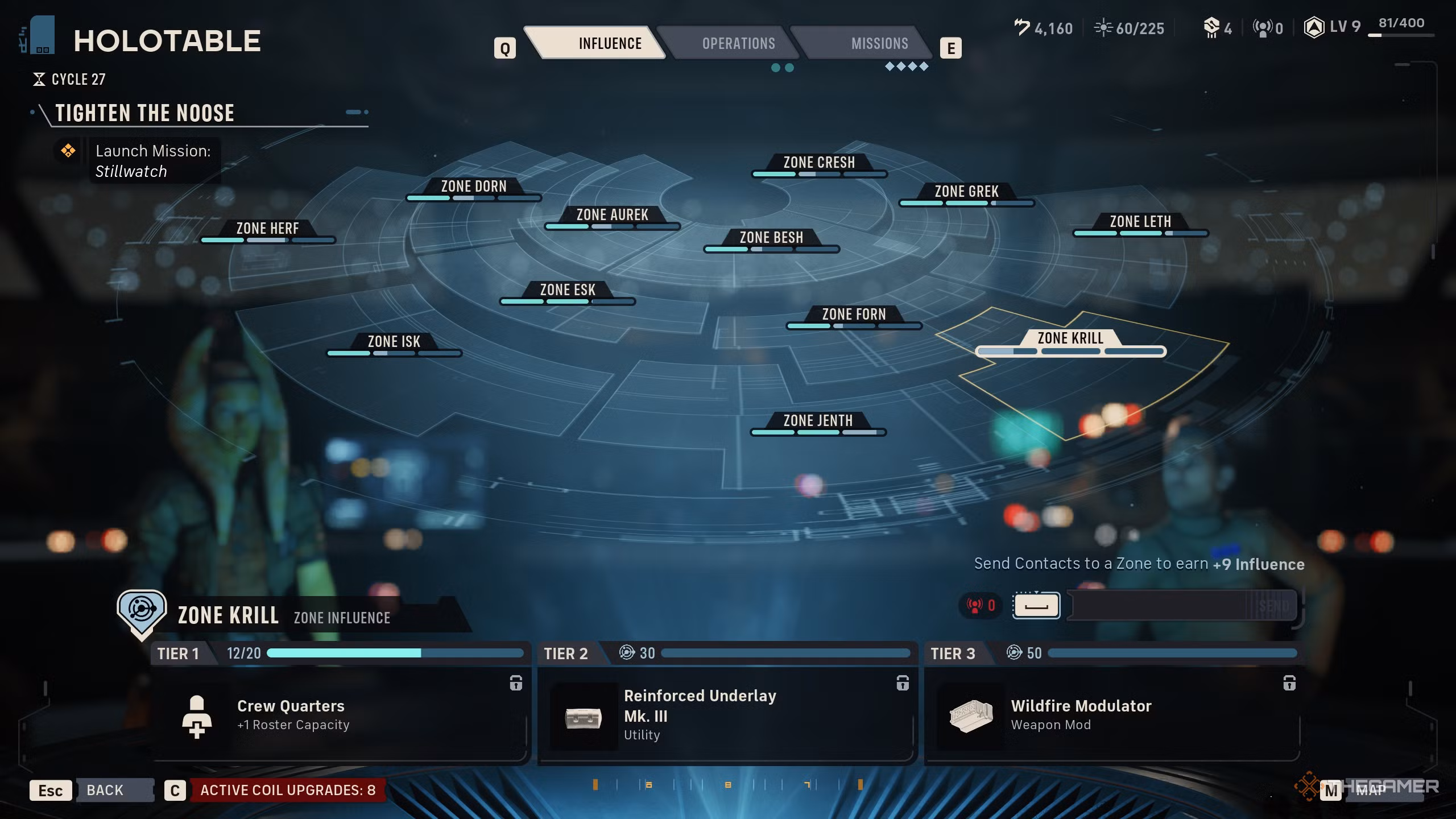 Schermata del Black Market di Star Wars Zero Company con oggetti Utility in vendita